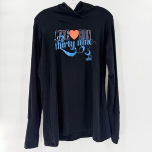 RAW THREADS Goofy Challenge Hoodie 39.3 runDisney Black Bamboo XL